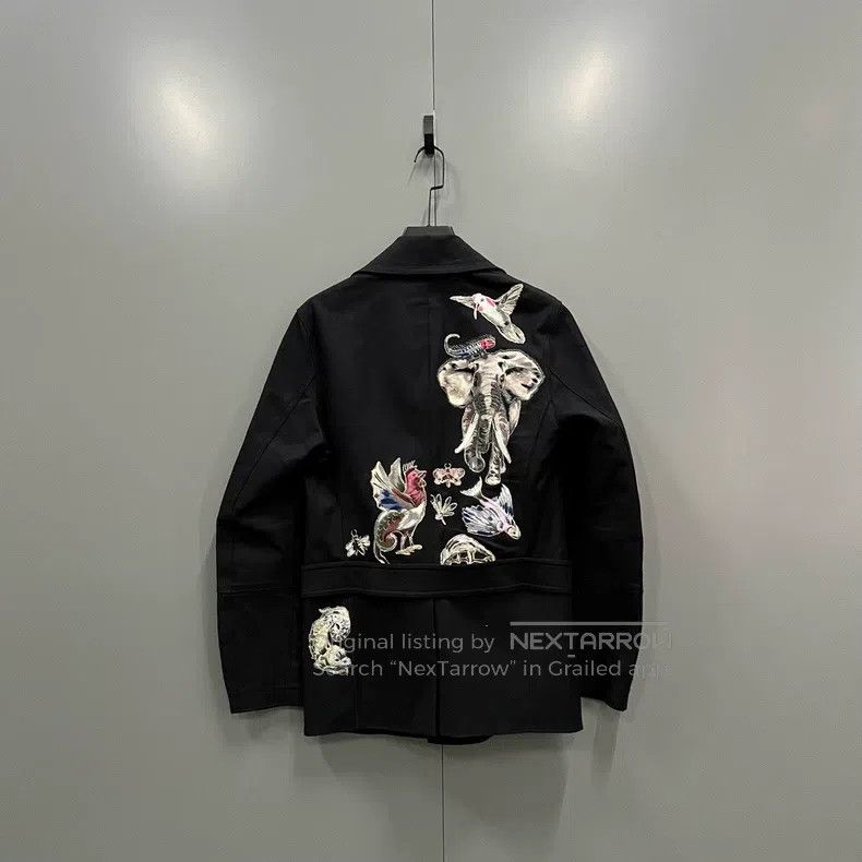 Valentino Valentino Jacket with animal embroidered lapels Size US M / EU 48-50 / 2 - 2 Thumbnail