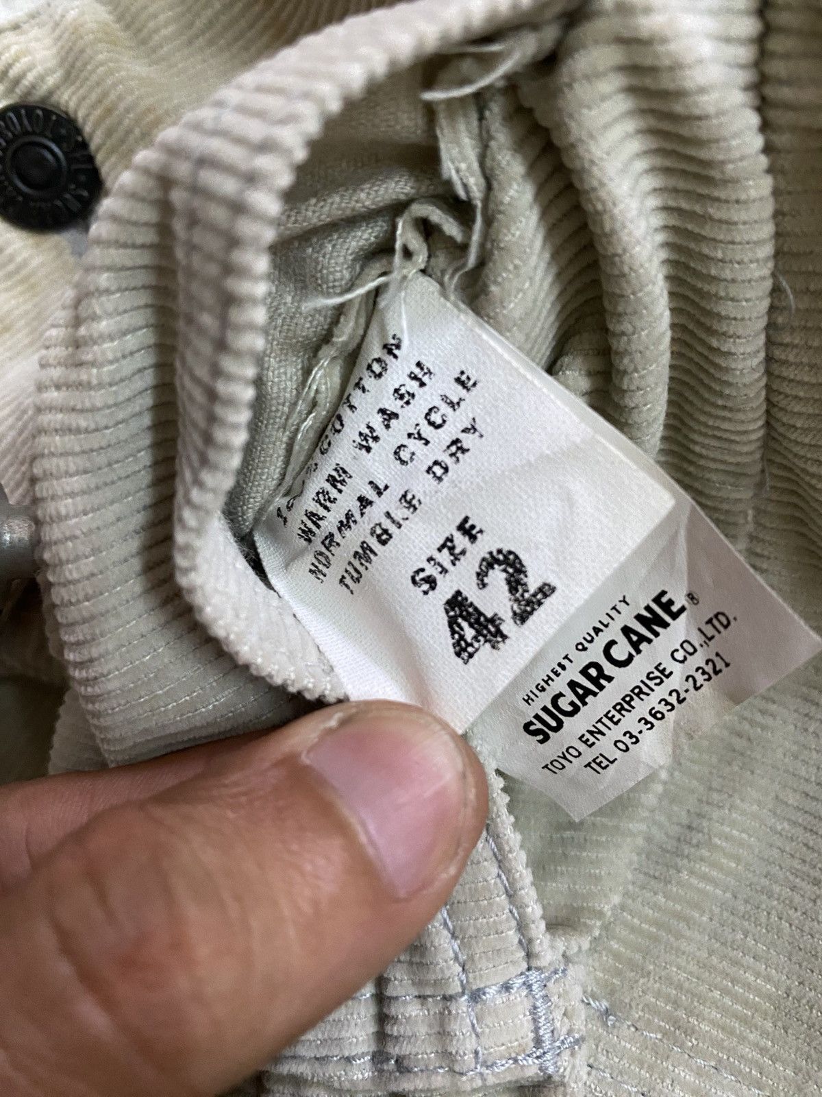 Sugar Cane × Toyo Enterprises 💥SUGAR CANE WESTERN TRUCKER CORDUROY SHERPA JACKET Size US M / EU 48-50 / 2 - 11 Thumbnail