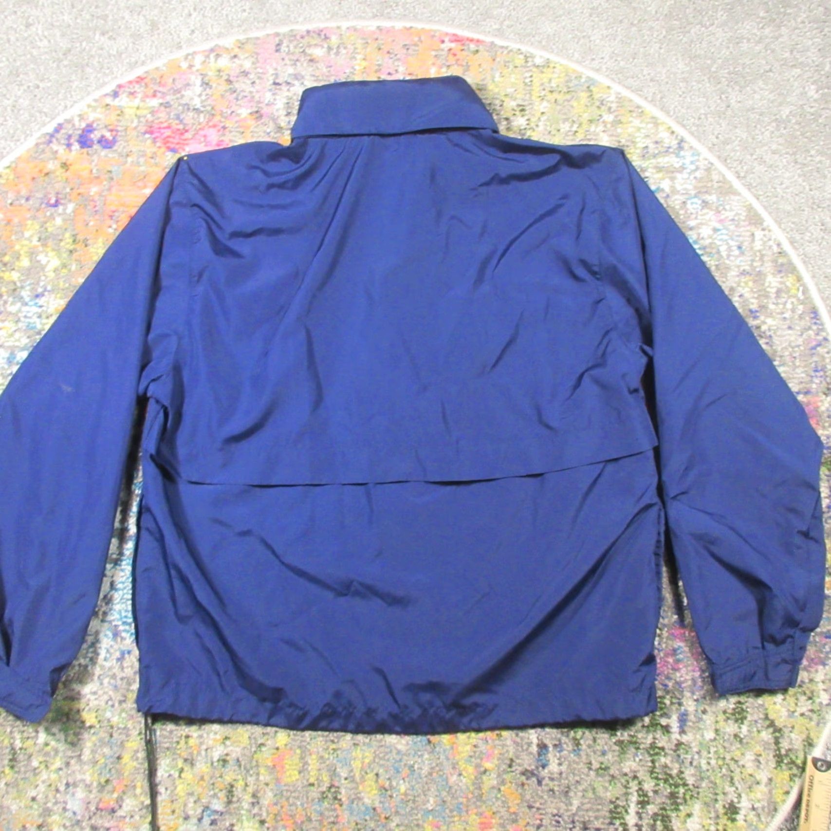 Eddie Bauer Eddie Bauer Windbreaker Jacket Men M Blue Hooded Lightweight Vented Back Stow Nylon Softshell Zip Outdoor Hiking Size US M / EU 48-50 / 2 - 2 Thumbnail