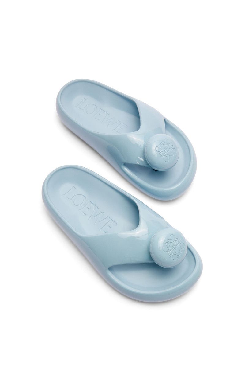 Loewe o1in1g0426 Pebble Thong Slides in Light Blue Size US 8 / IT 38 - 4 Thumbnail