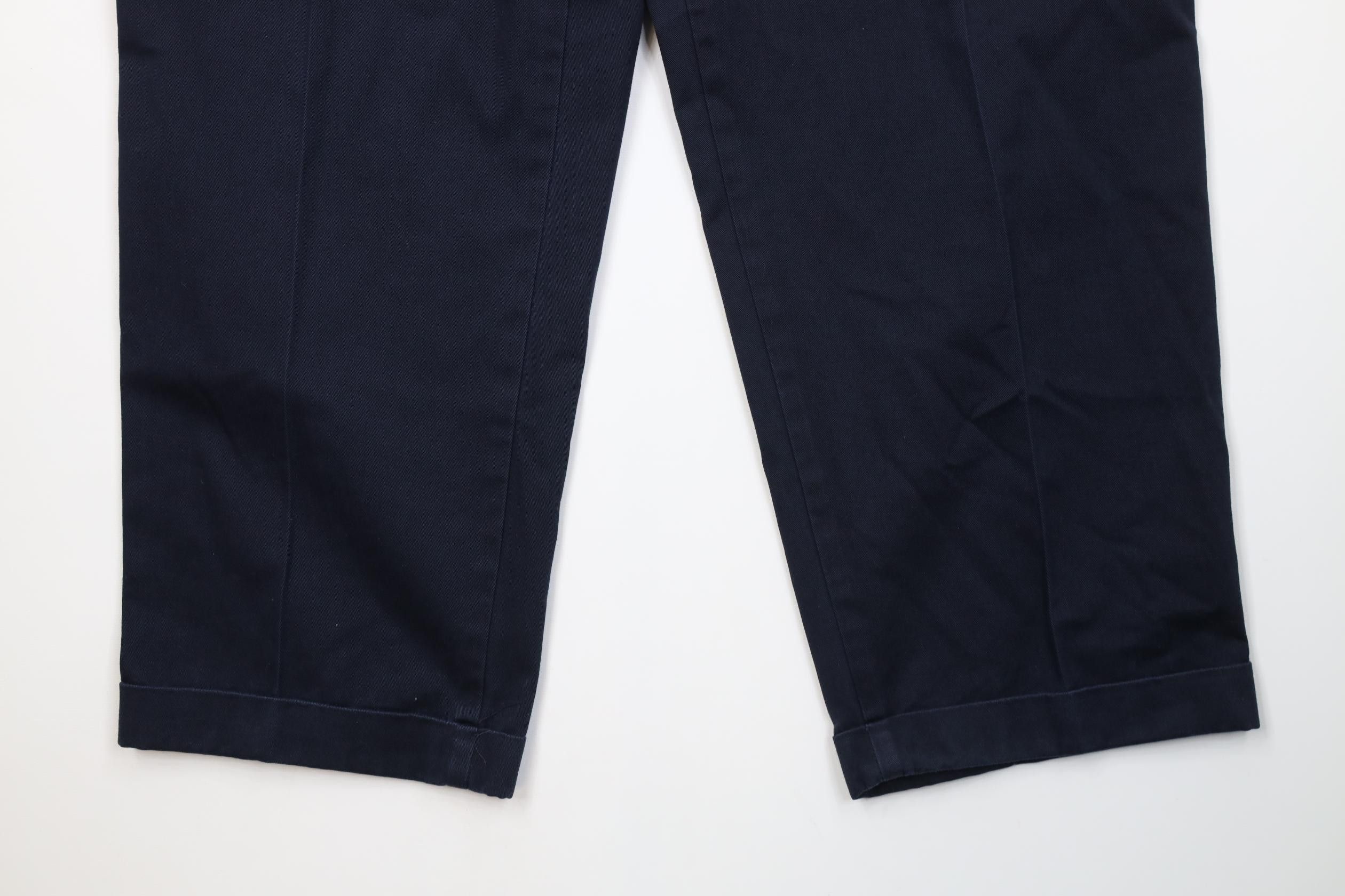Polo Ralph Lauren Vintage 90s Chaps Ralph Lauren Wide Leg Pleated Chino Pants Size US 34 / EU 50 - 4 Thumbnail