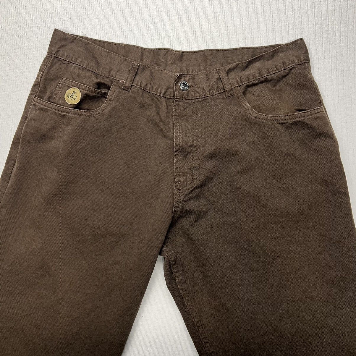 Vintage VTG Bruno Belloni Pants Brown Straight Fit Chino Europe Size US 36 / EU 52 - 2 Thumbnail