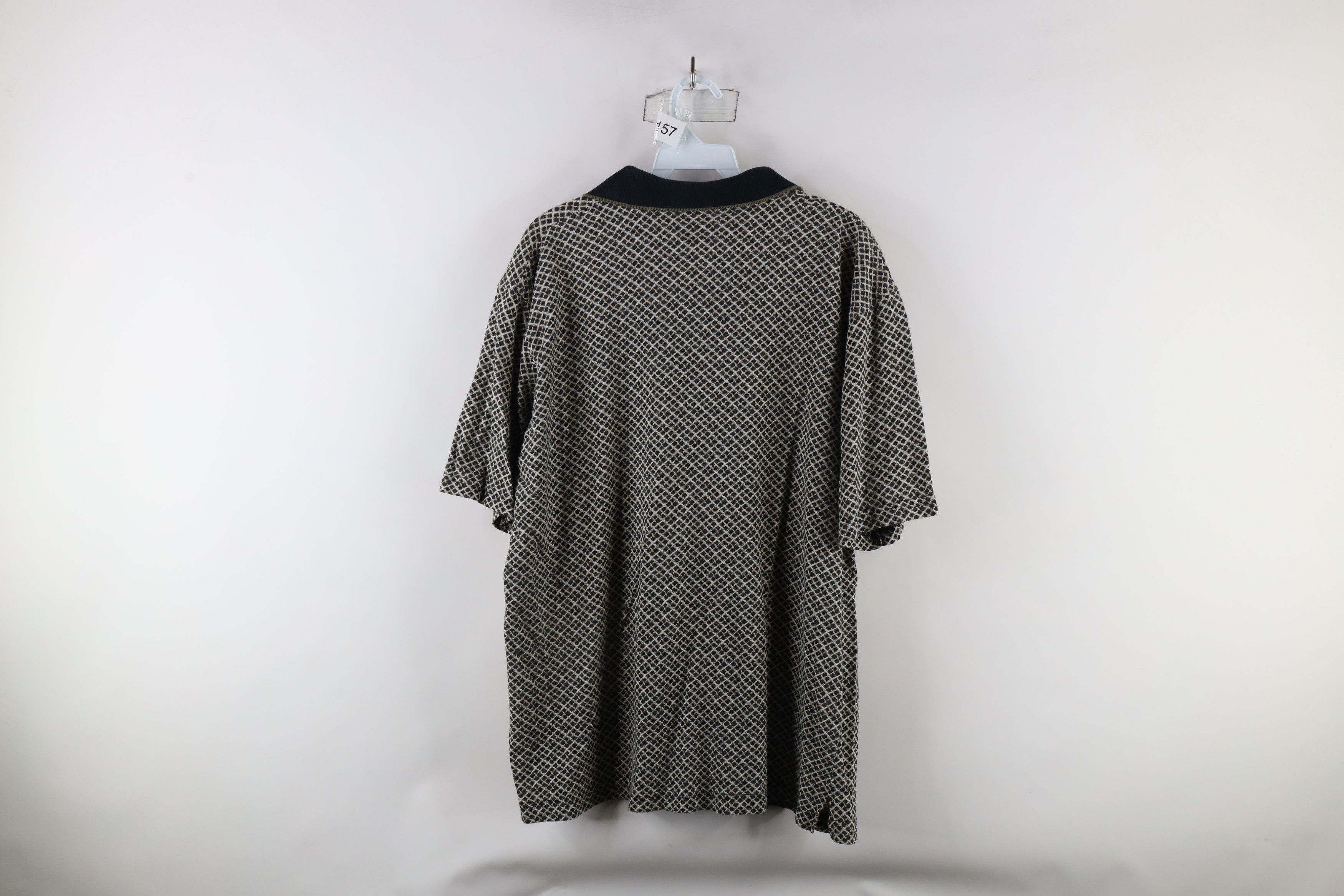 Vintage Vintage 90s Streetwear Diamond Knit Collared Golf Polo Shirt Size US L / EU 52-54 / 3 - 6 Thumbnail