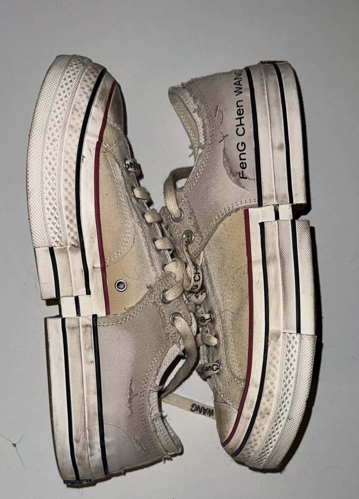Converse × Feng Chen Wang Feng Chen Wang x Converse Chuck 70 2-in-1 Low 'Brown Rice' Size US 12 / EU 45 - 4 Thumbnail