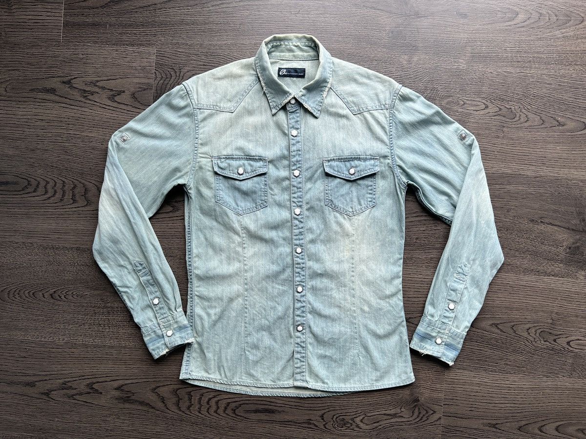 Japanese Brand × Tornado Mart Zero by Tornado Mart Denim Chambray Shirt Size US S / EU 44-46 / 1 - 2 Thumbnail