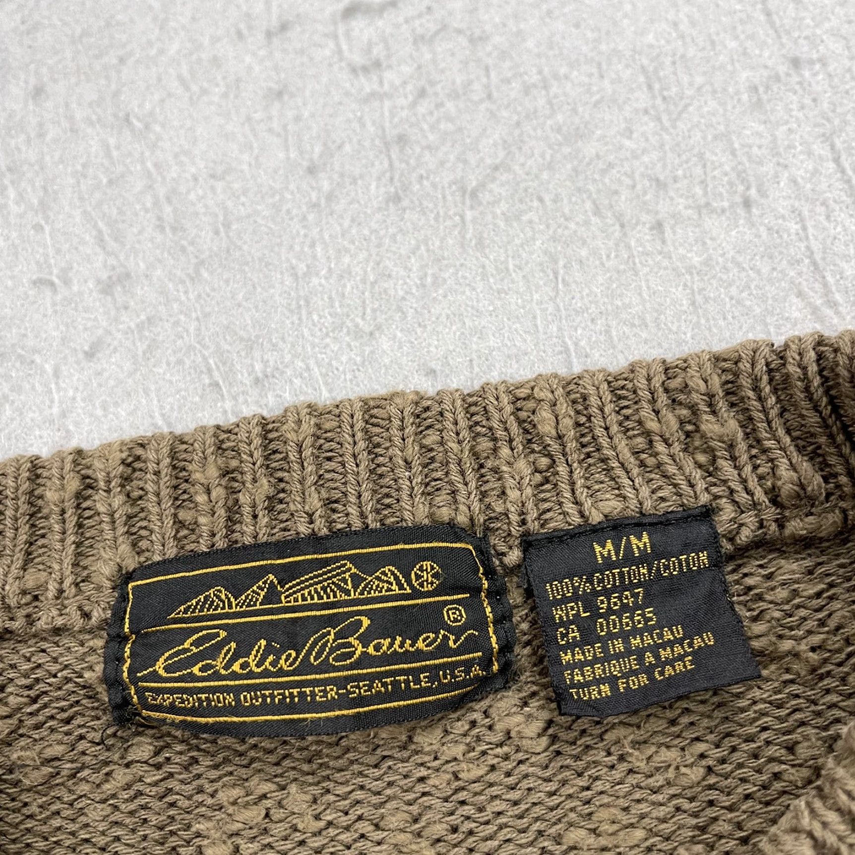 Eddie Bauer VINTAGE Eddie Bauer Sweater Mens M Brown Aztec Grandpa Crewneck Knit 90s Geometric Pullover Winter Fall 90s Mens Size US M / EU 48-50 / 2 - 5 Thumbnail