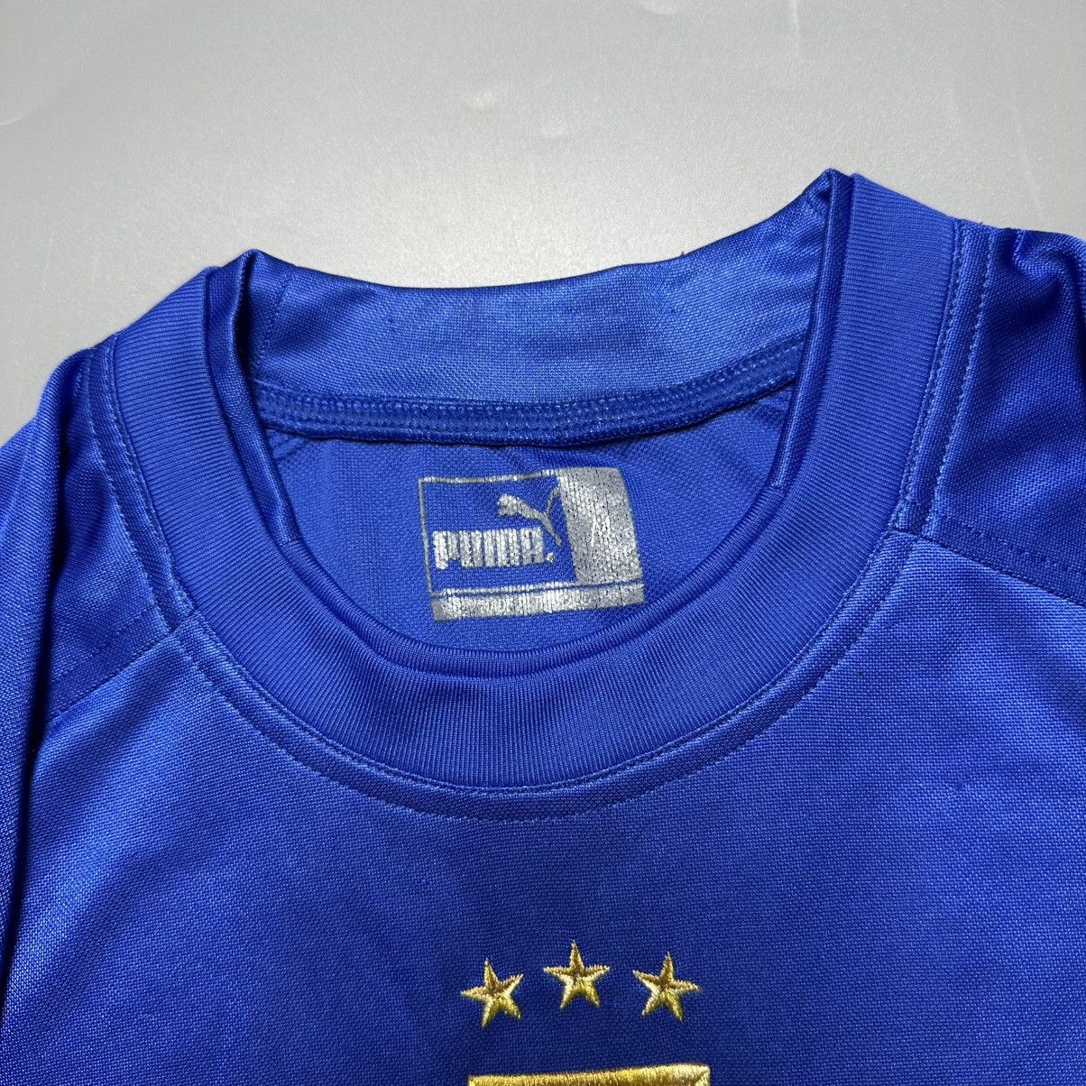 Puma ITALY PUMA 2004 EURO FOOTBALL SOCCER HOME JERSEY #10 BAGGIO Size US M / EU 48-50 / 2 - 6 Thumbnail