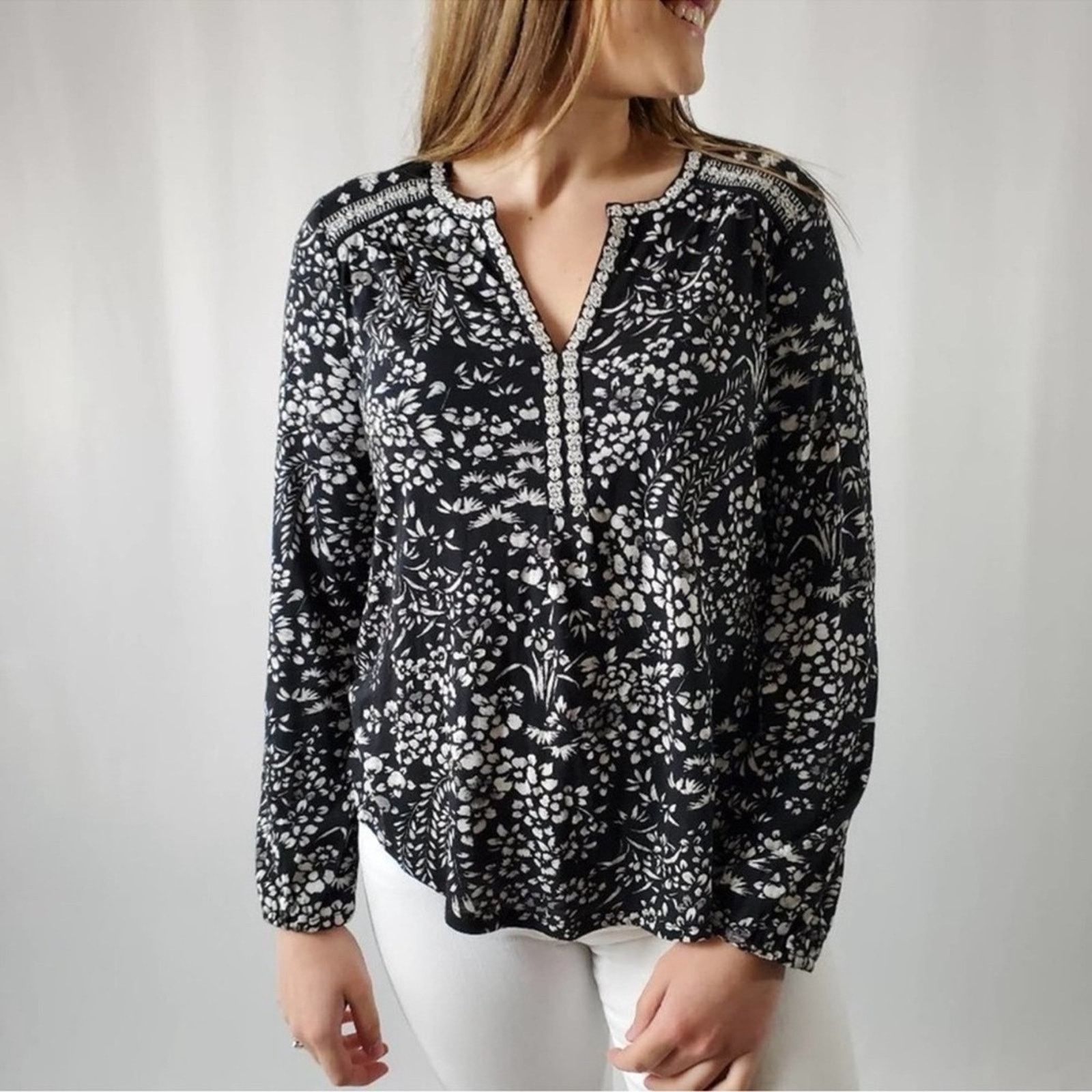 Lucky Brand Lucky Brand Embroidered Top Size S / US 4 / IT 40 - 1 Thumbnail