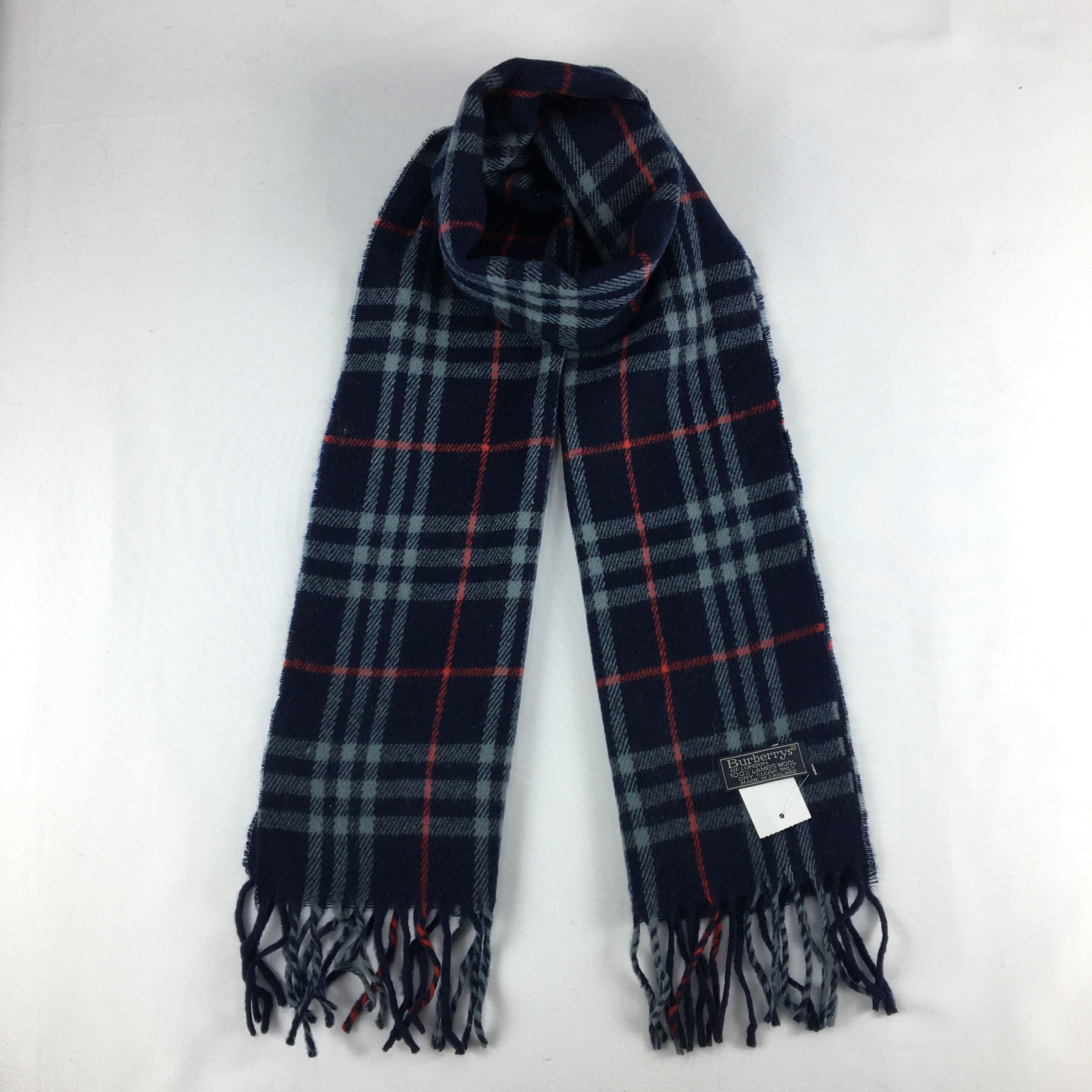 Burberry Vintage Burberry Scarf Muffler Wool Cashmere Scarves Size ONE SIZE - 1 Thumbnail