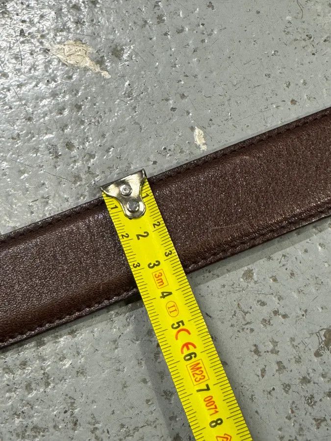 Gucci 2000s Gucci Brown Leather Belt Size ONE SIZE - 8 Thumbnail