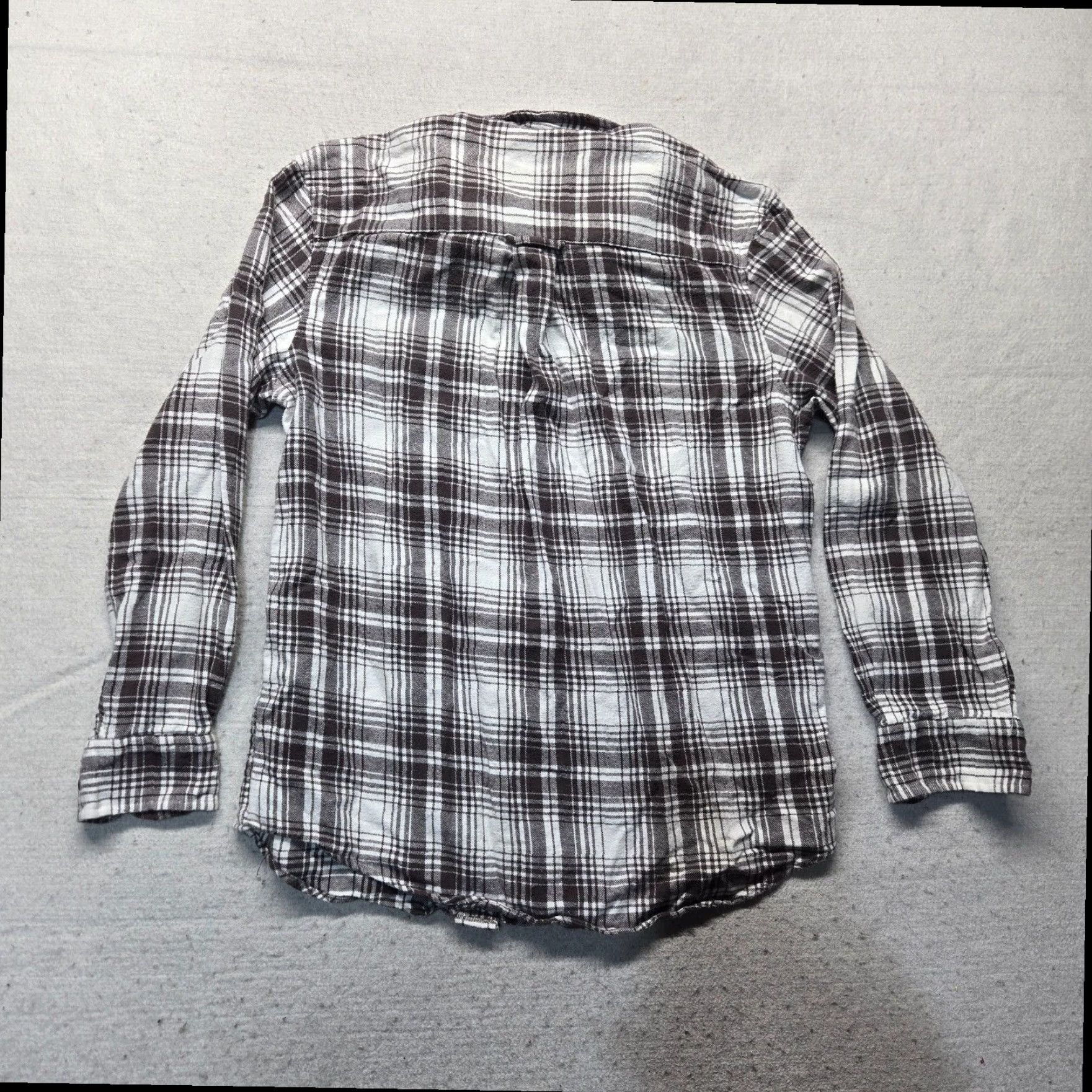 Vintage Saddlebred Brown Plaid Long Sleeve Flannel Button Up Shirt Men's Medium Size US M / EU 48-50 / 2 - 7 Thumbnail