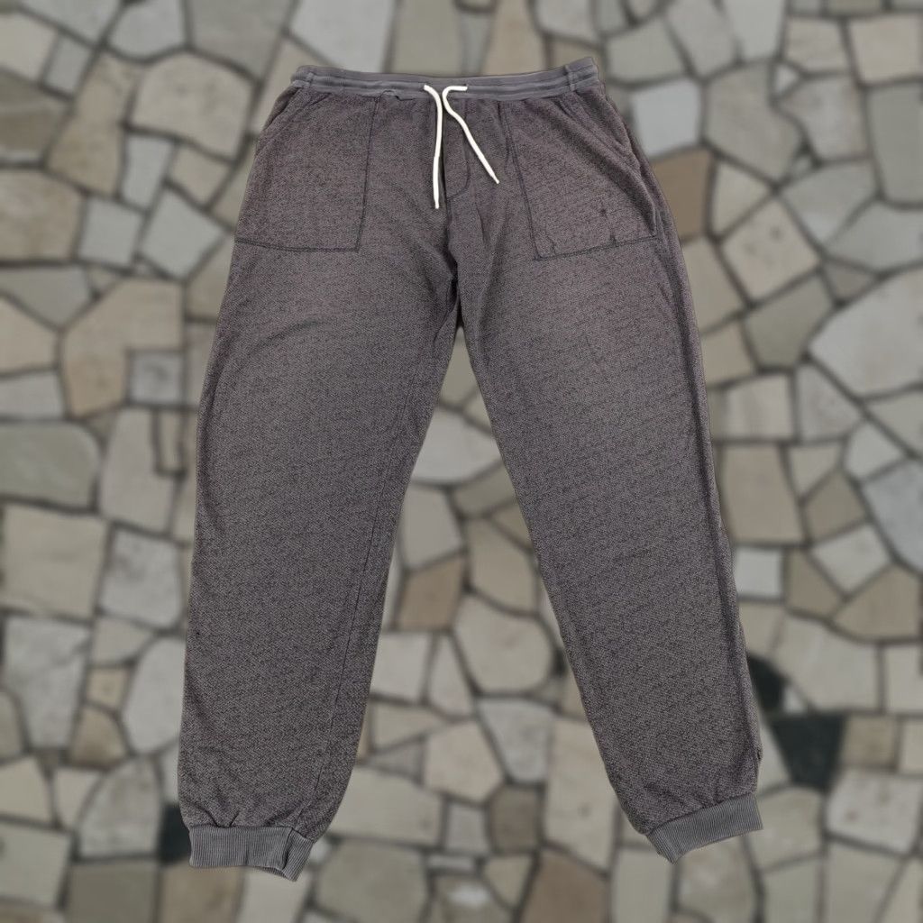 Marine Layer VINTAGE Marine Layer Mens Pants Joggers Tapered Fit XL Gray Casual Knit Cotton Blend Active Comfortable Size US 36 / EU 52 - 1 Thumbnail