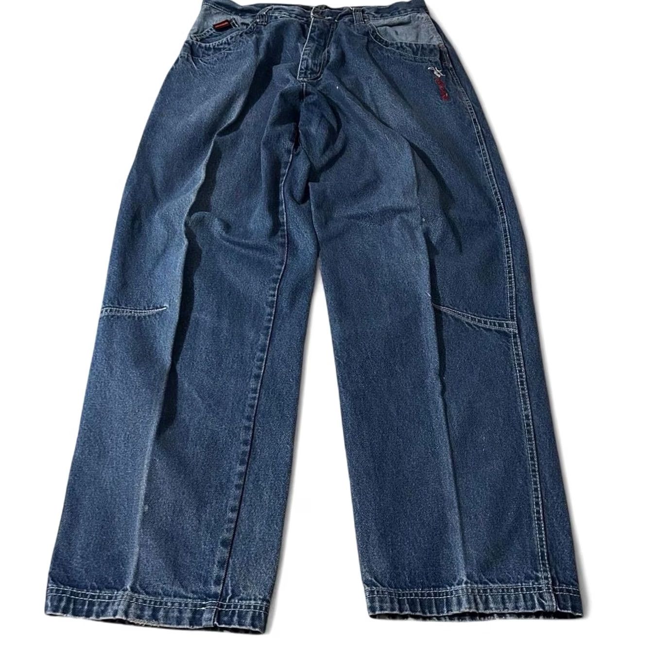 Fubu VINTAGE FUBU The Collection Jeans Baggy Wide-Leg 36X34 Men Blue 2000s Y2K Skater Size US 36 / EU 52 - 2 Thumbnail
