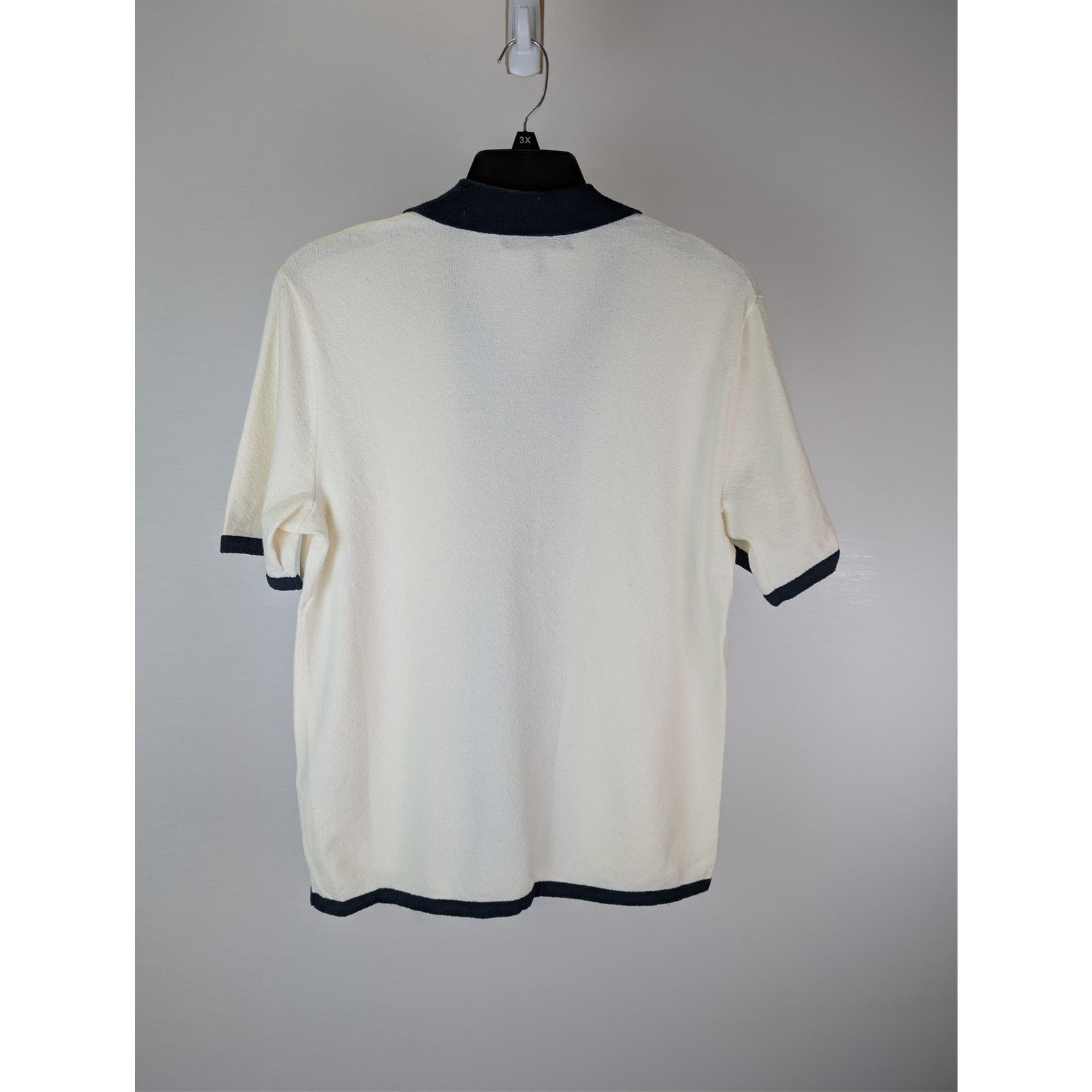 Rag & Bone o1rshd1 CC20 Avery Shirt in Zuma Toweling in Ivory Size US S / EU 44-46 / 1 - 9 Thumbnail