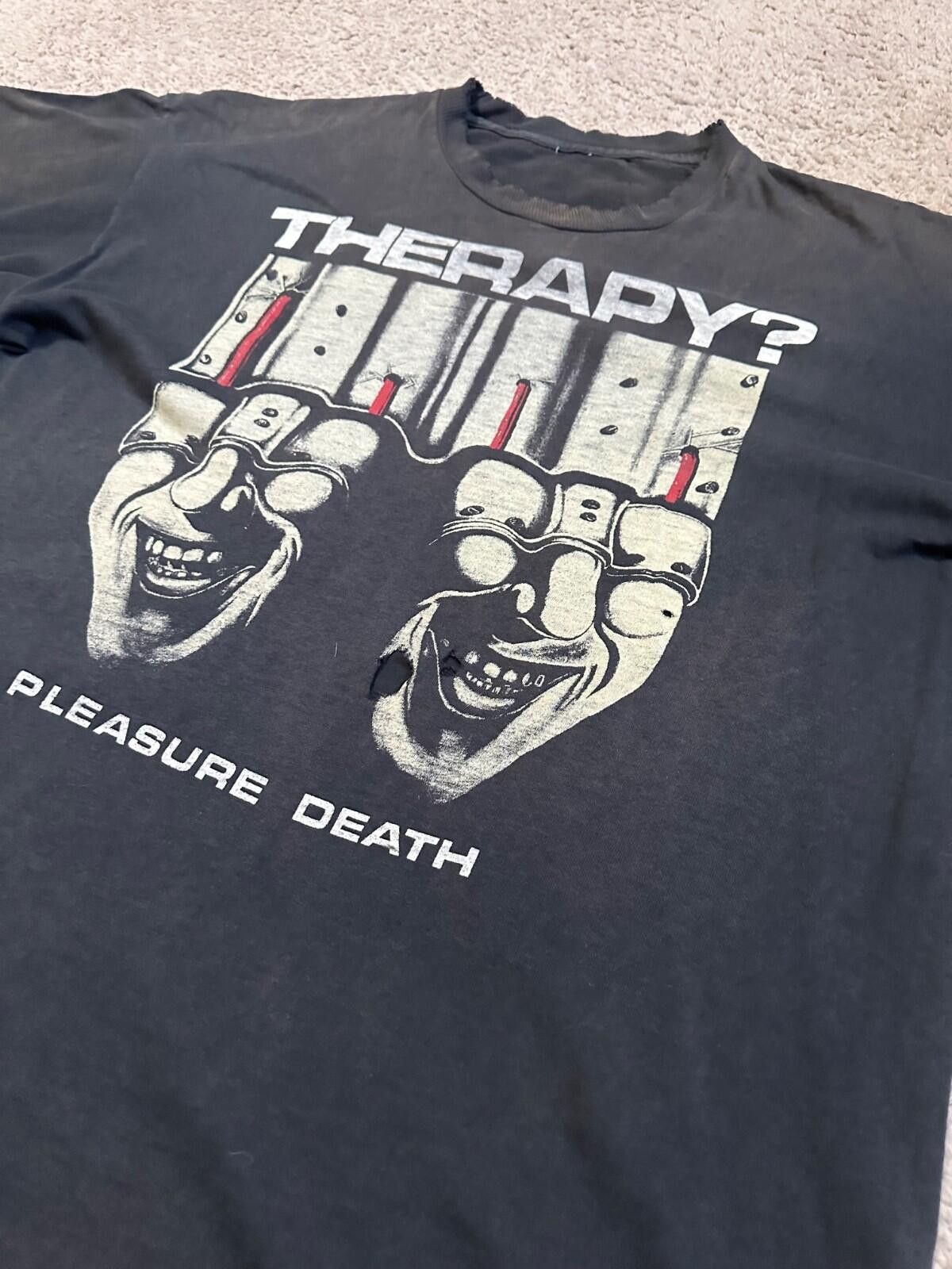 Band Tees Vintage 90s Therapy? Please Death T-shirt Men's / L-XL Size US L / EU 52-54 / 3 - 4 Thumbnail