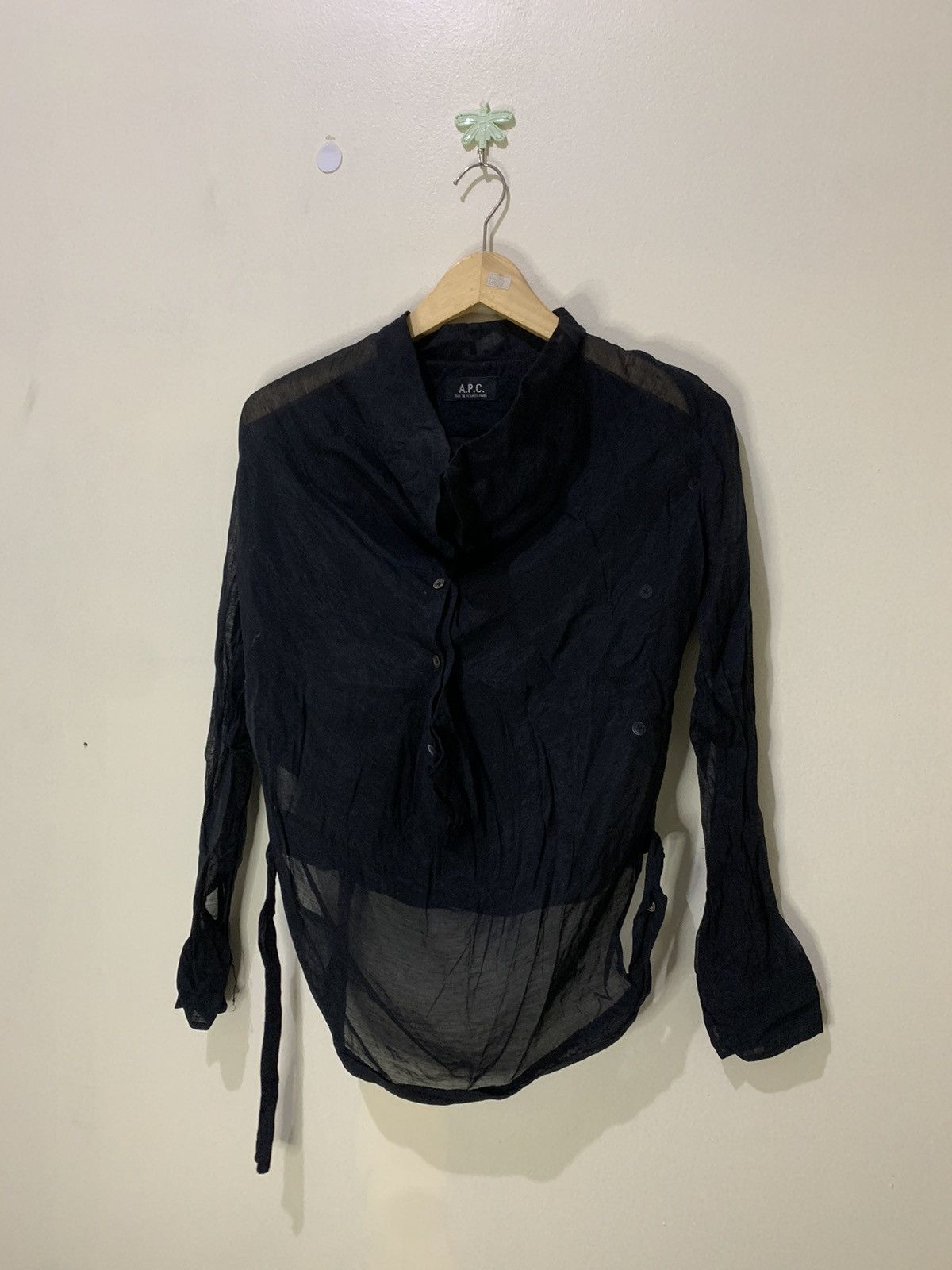 A.P.C. × Designer × Vintage Vintage A.P.C Blouse Mesh Top Shirt Size M / US 6-8 / IT 42-44 - 1 Thumbnail