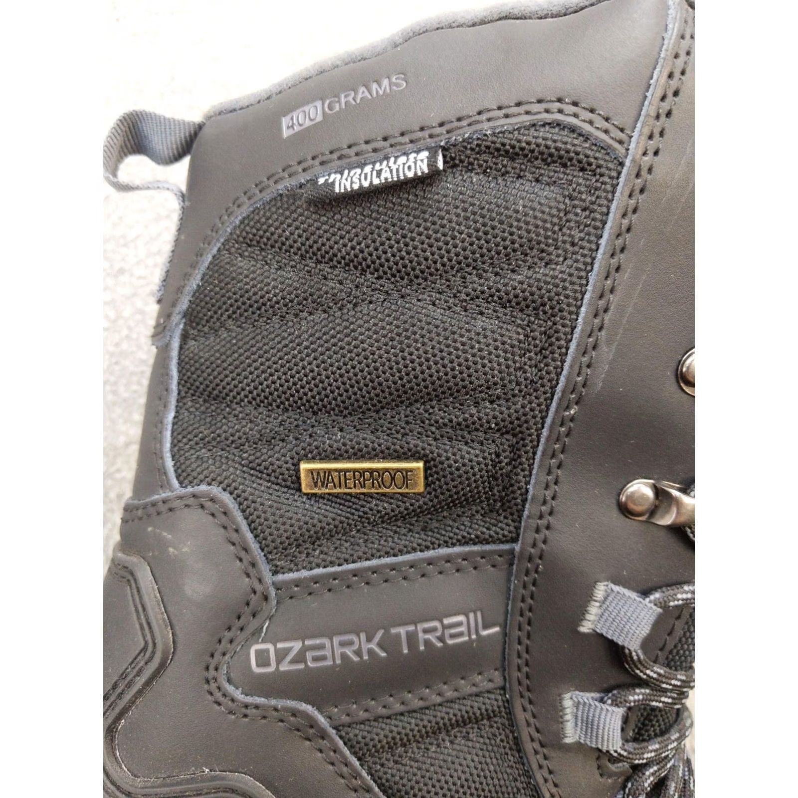 Vintage Ozark Trail Mens Snow Boots 8 Black Waterproof Thinsulate MNOT44CK002L Leather Mid-Calf Winter Hiking Hiking Womens Mens? Size US 8 / EU 41 - 3 Thumbnail