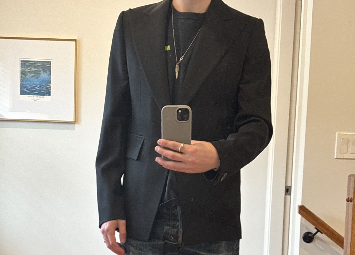Dirk Bikkembergs Dirk Bikkembergs 90’s Peak Lapel Virgin Wool Blazer Size 46R - 6 Thumbnail