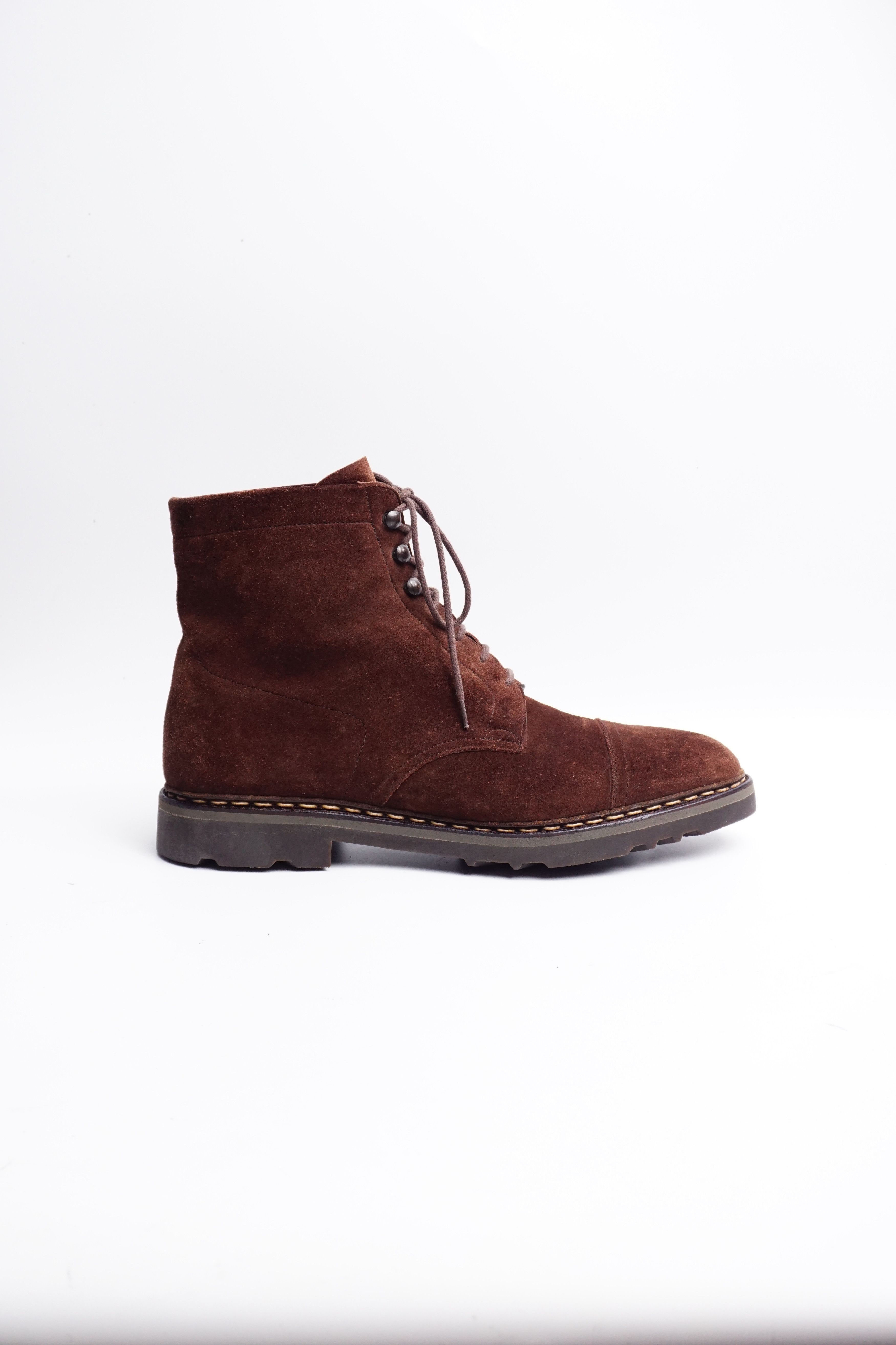 John Lobb John Lobb ( 2000s ) – Barrow – Brown Suede (Cottage Line) Size US 11 / EU 44 - 3 Thumbnail