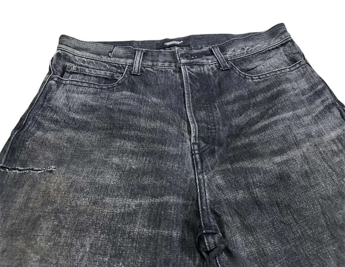Japanese Brand × Jun Takahashi × Undercover 🔥Sick Undercover Black Denim Cut Off Distressed Size US 32 / EU 48 - 6 Thumbnail