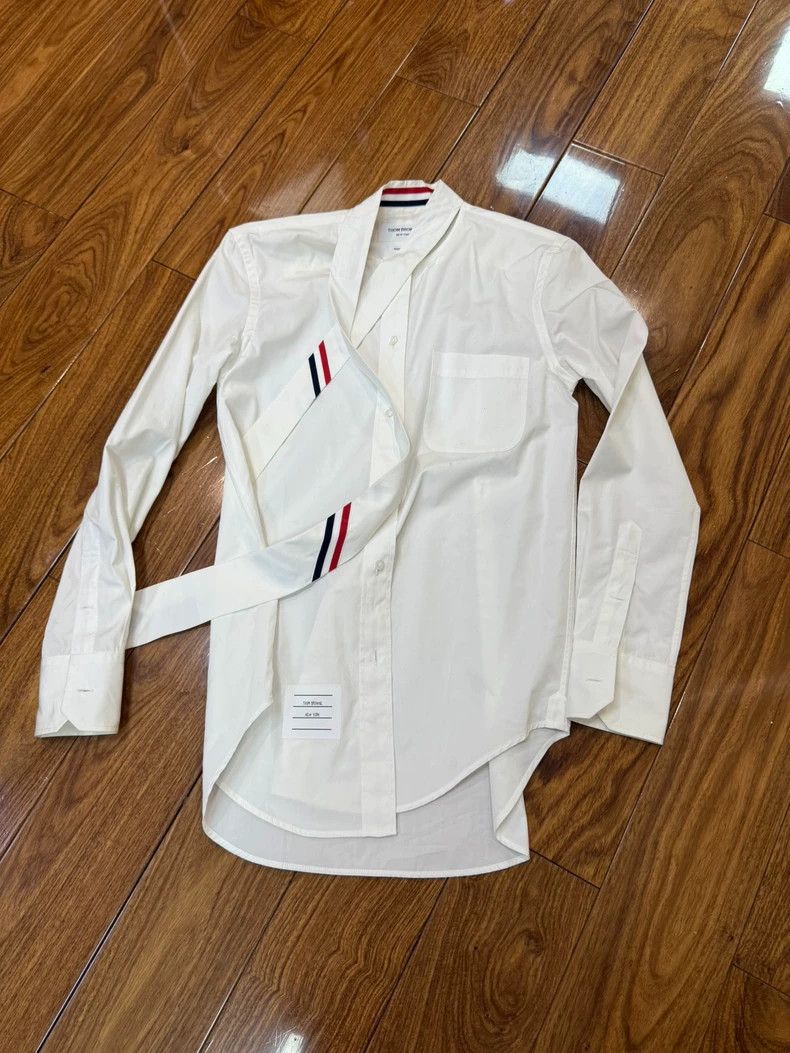 Thom Browne Thom Browne White shirt Size S / US 4 / IT 40 - 1 Thumbnail