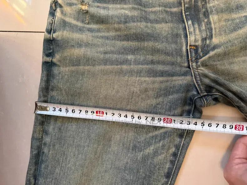Amiri Amiri Yellow mud water-washed denim pants Size US 32 / EU 48 - 4 Thumbnail