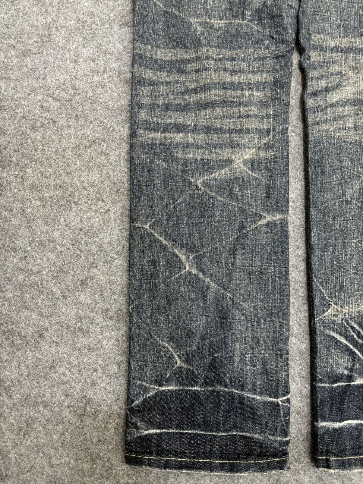 Japanese Brand × Seditionaries 💥Insane 90s Style💥Superubis Valetta Cracked Fades Denim F499 Size US 32 / EU 48 - 15 Thumbnail