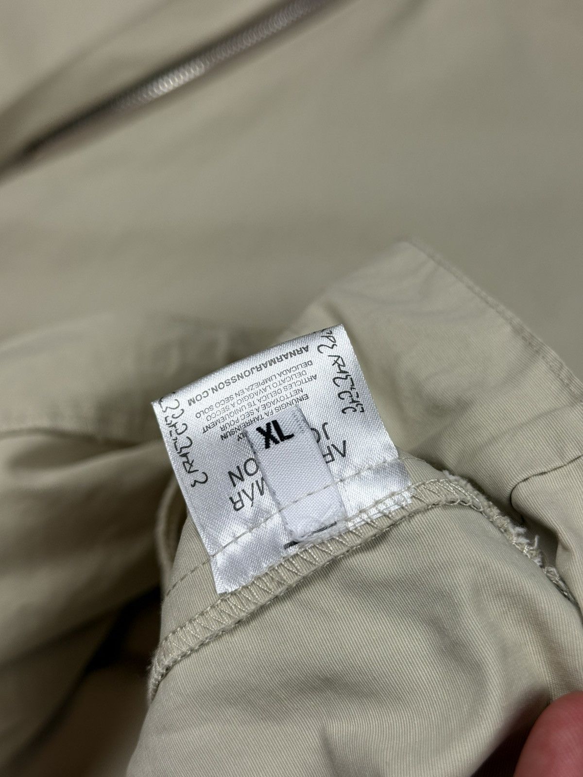 Arnar Mar Jonsson Arnar Mar Jansson Beige Zipped Anorak Jacket Size US XL / EU 56 / 4 - 17 Thumbnail