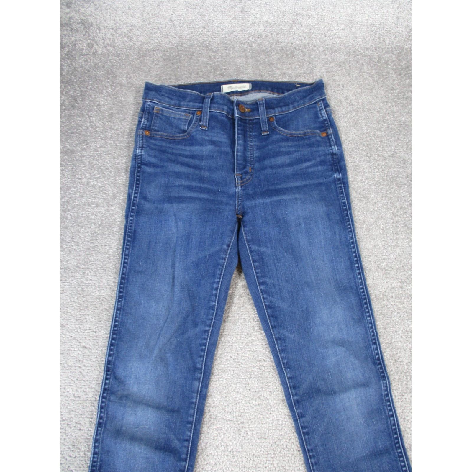 Madewell Madewell Jeans Womens 28 Dark Medium Wash Denim Zip Skinny Rise Mid Blue Size 28 Womens Jeans Size 28" / US 6 / IT 42 - 2 Thumbnail