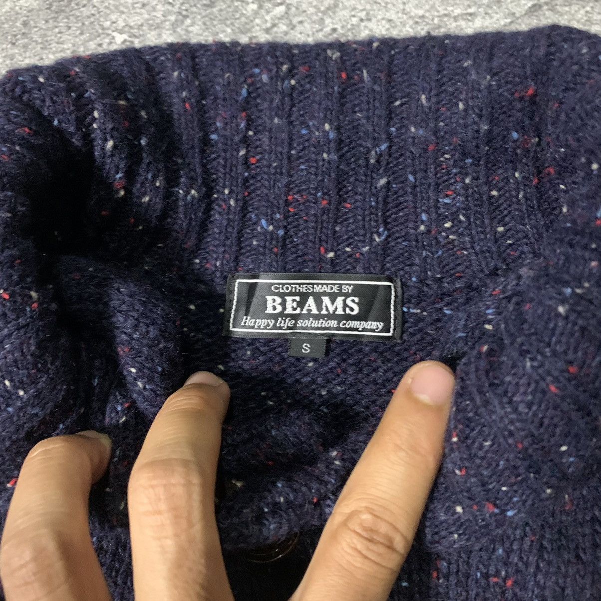 Beauty Beast Japanese Knit cardigan shawl collar Beams IfWasSixNine Style Size US S / EU 44-46 / 1 - 8 Thumbnail
