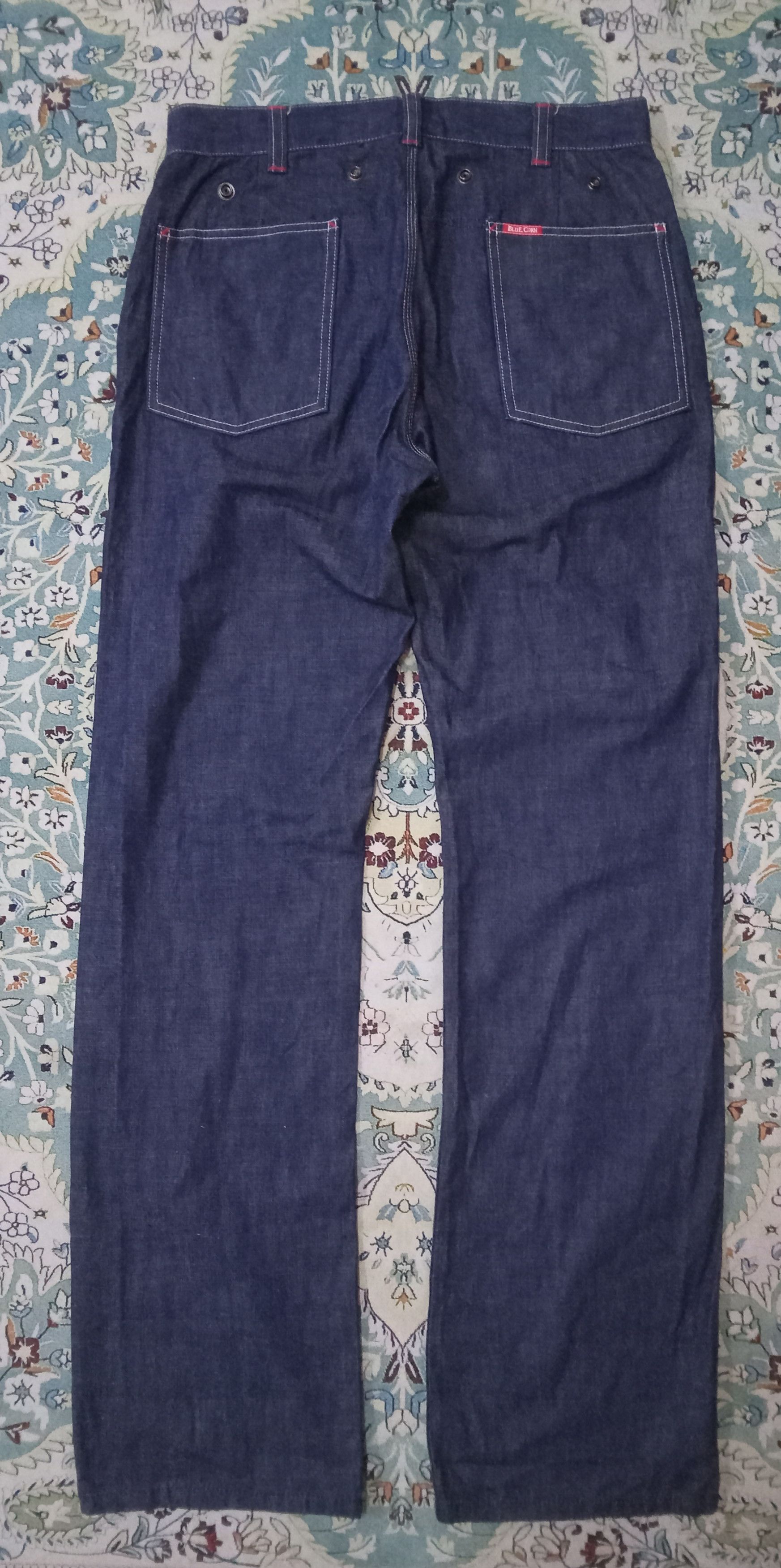 Japanese Brand Blue Corn Rare Design Denim Pants Size US 32 / EU 48 - 2 Thumbnail