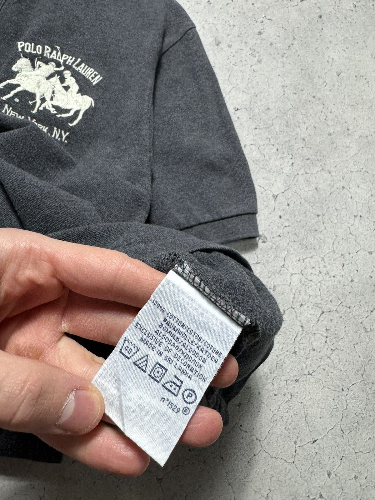 Polo Ralph Lauren Polo Ralph Lauren Big Pony #3 Vintage Polo Shirt Grey Size US L / EU 52-54 / 3 - 7 Thumbnail