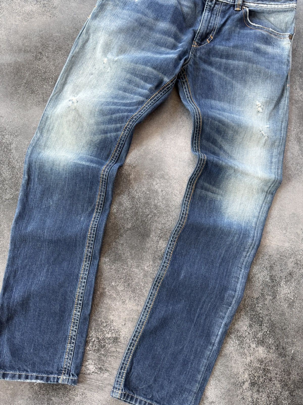 Diesel VTG HYSTERIC GLAMOUR STYLE WASHED DIESEL JEANS 90s Size US 34 / EU 50 - 8 Thumbnail