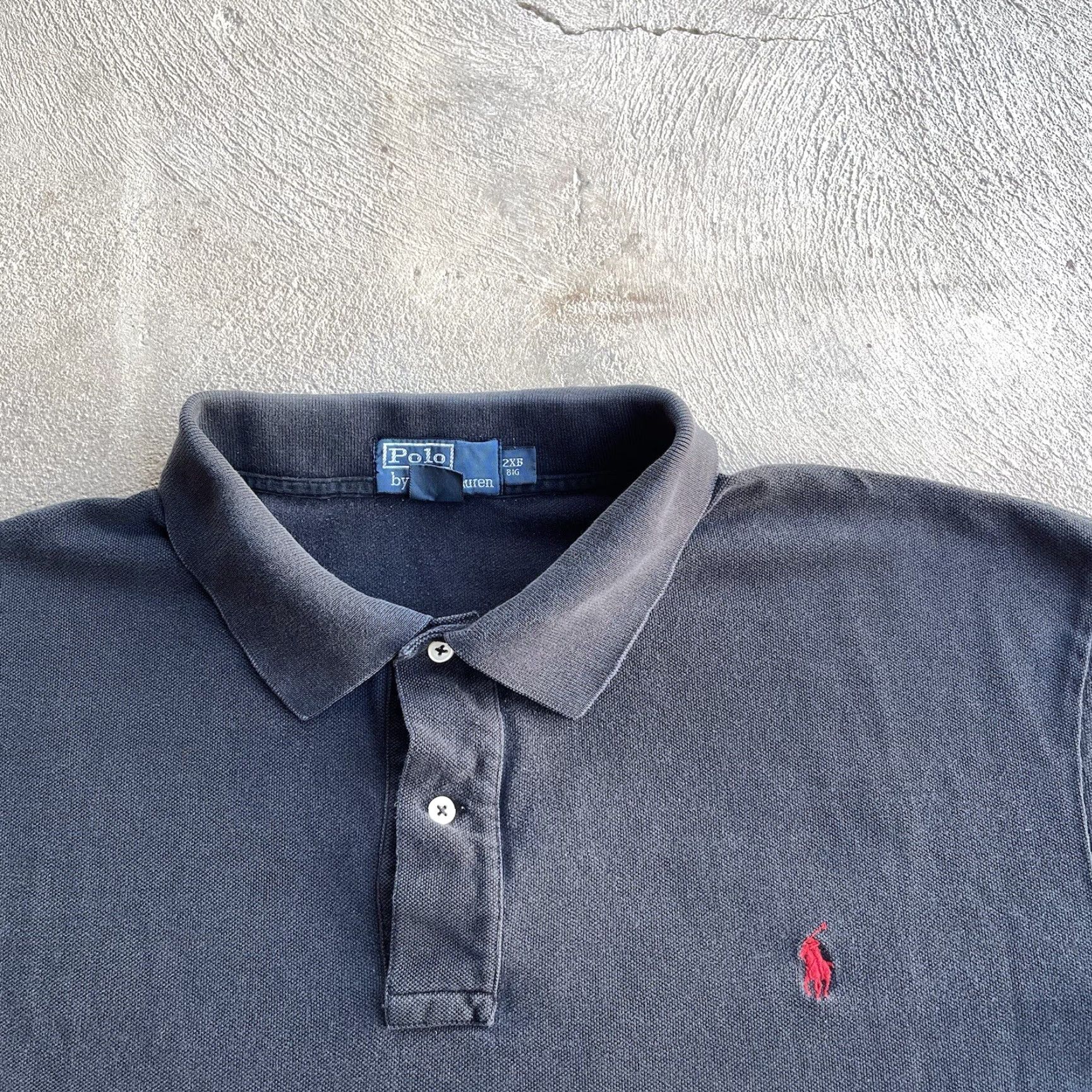 Polo Ralph Lauren VINTAGE Polo Ralph Lauren Polo Shirt Men 2XB Big & Tall Black 100% Cotton Short Sleeve Classic Preppy Mens Size US XXL / EU 58 / 5 - 3 Thumbnail