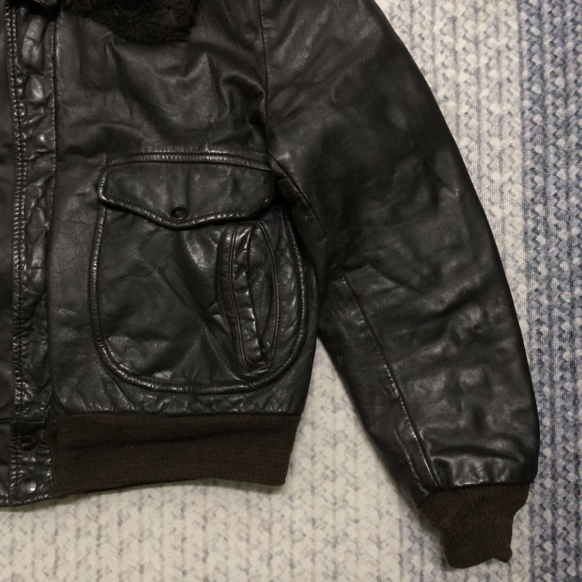 Cooper × Vintage Rare Distressed Vintage Cooper Sportswear Leather Jacket Size US M / EU 48-50 / 2 - 5 Thumbnail