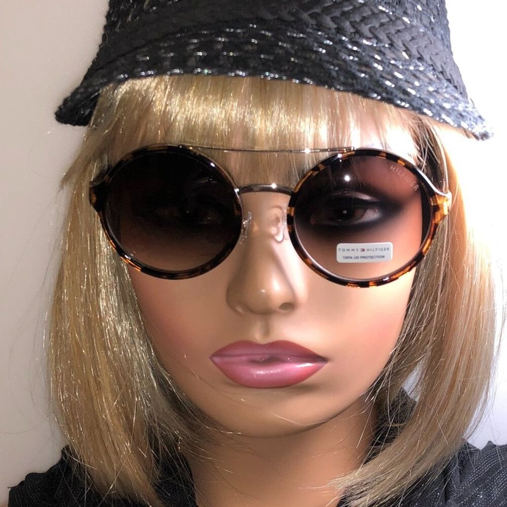 Tommy Hilfiger Tommy Hilfiger Round Aviator Tortoiseshell Sunglasses Size ONE SIZE - 7 Thumbnail