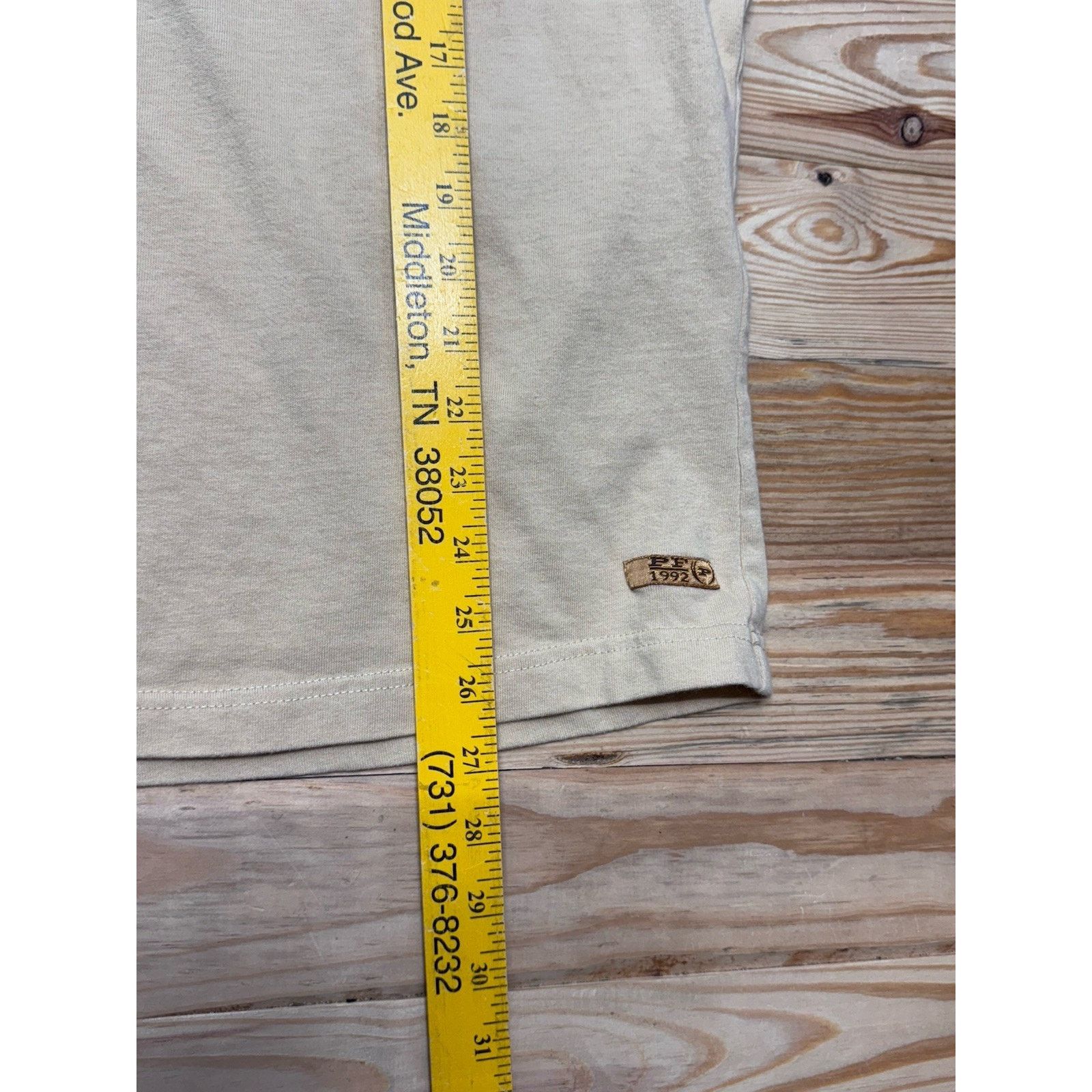 Phat Farm Phat Farm Sweatshirt Mens XL Beige Y2K Spell Out Logo Tee Size US XL / EU 56 / 4 - 8 Thumbnail