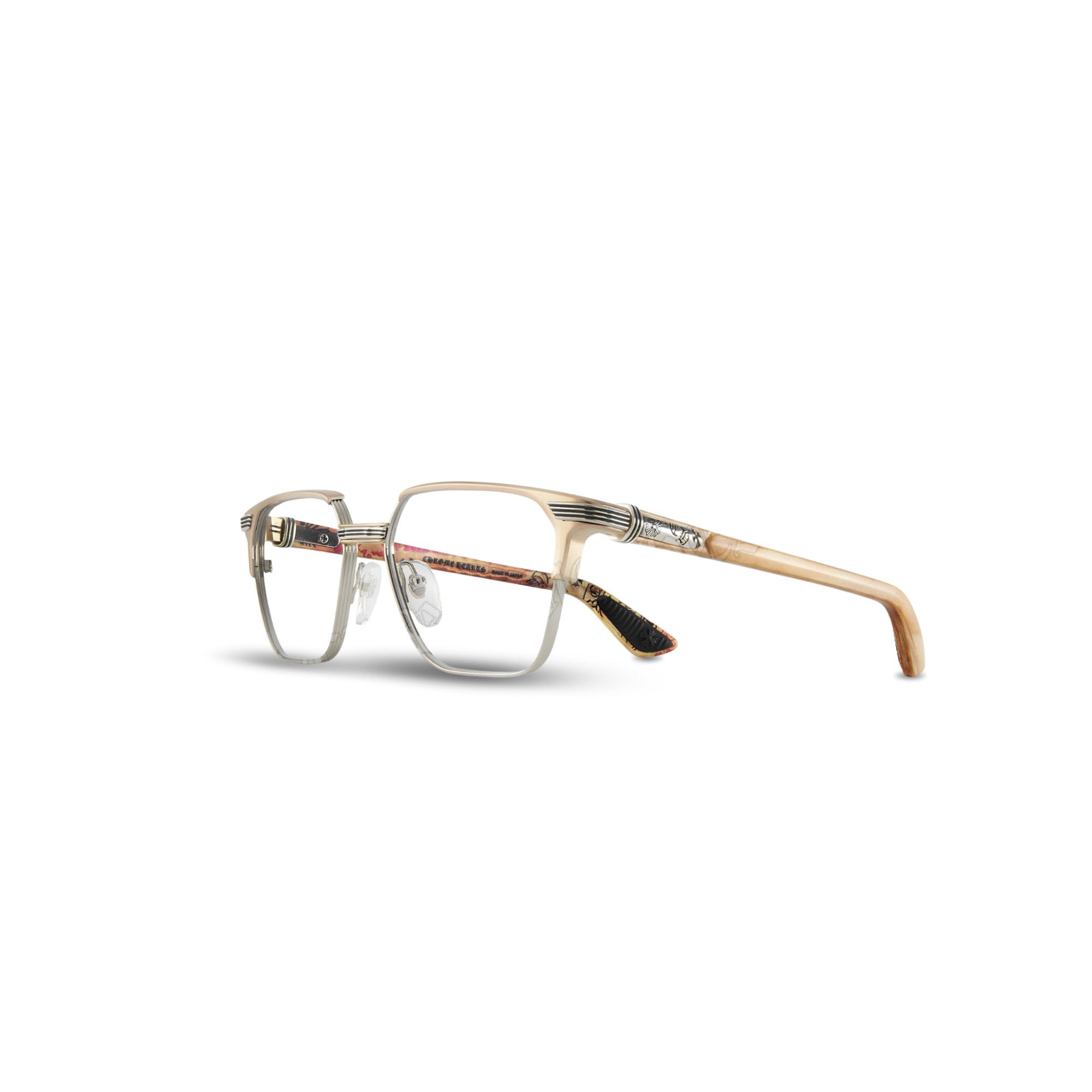 Chrome Hearts CHROME HEARTS BLAZIN MATTE GOLD PLATED/SHINY SILVER PLYWOOD Size ONE SIZE - 1 Thumbnail