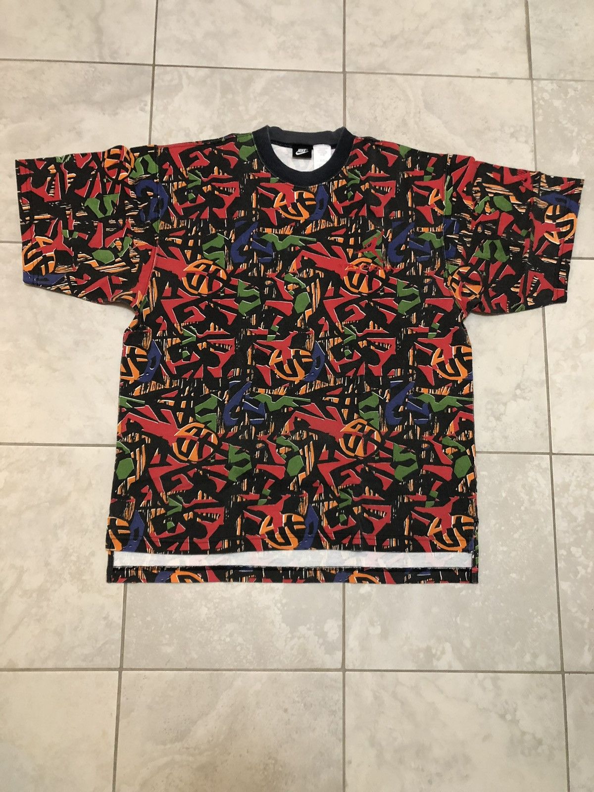 Vintage 1990s RARE offers Nike Art T-Shirt