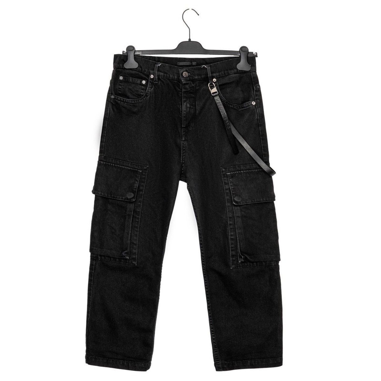Helmut Lang 03ss Helmut Lang Rubber Tire Print Denim Pants | Grailed