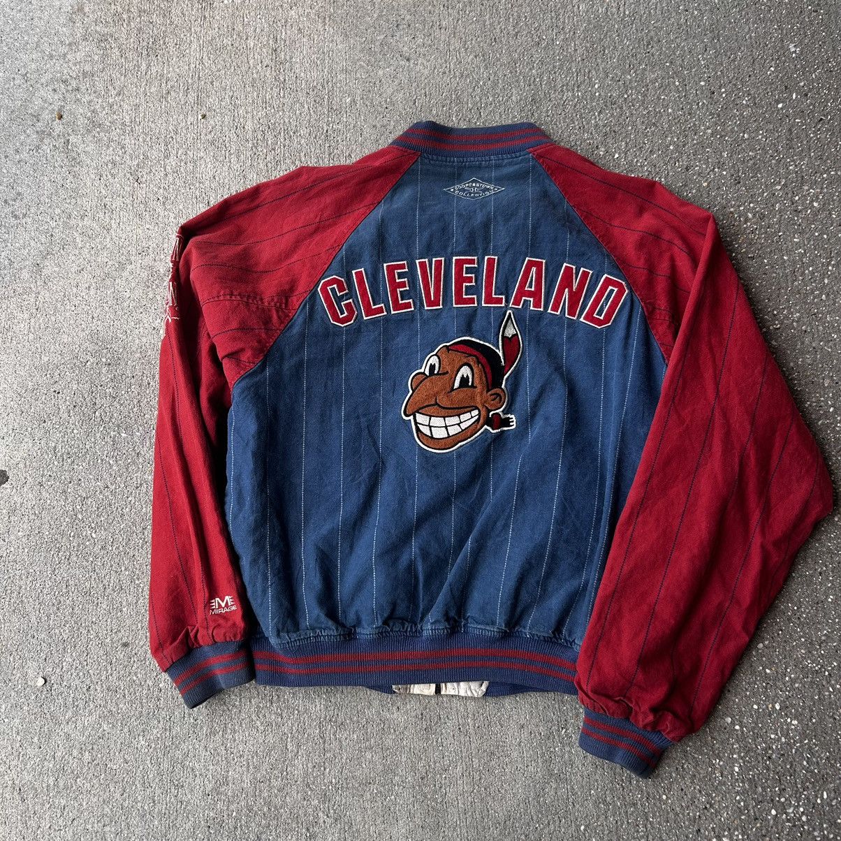 MLB 1991 Cleveland indians reversible mirage jacket Size US M / EU 48-50 / 2 - 2 Thumbnail