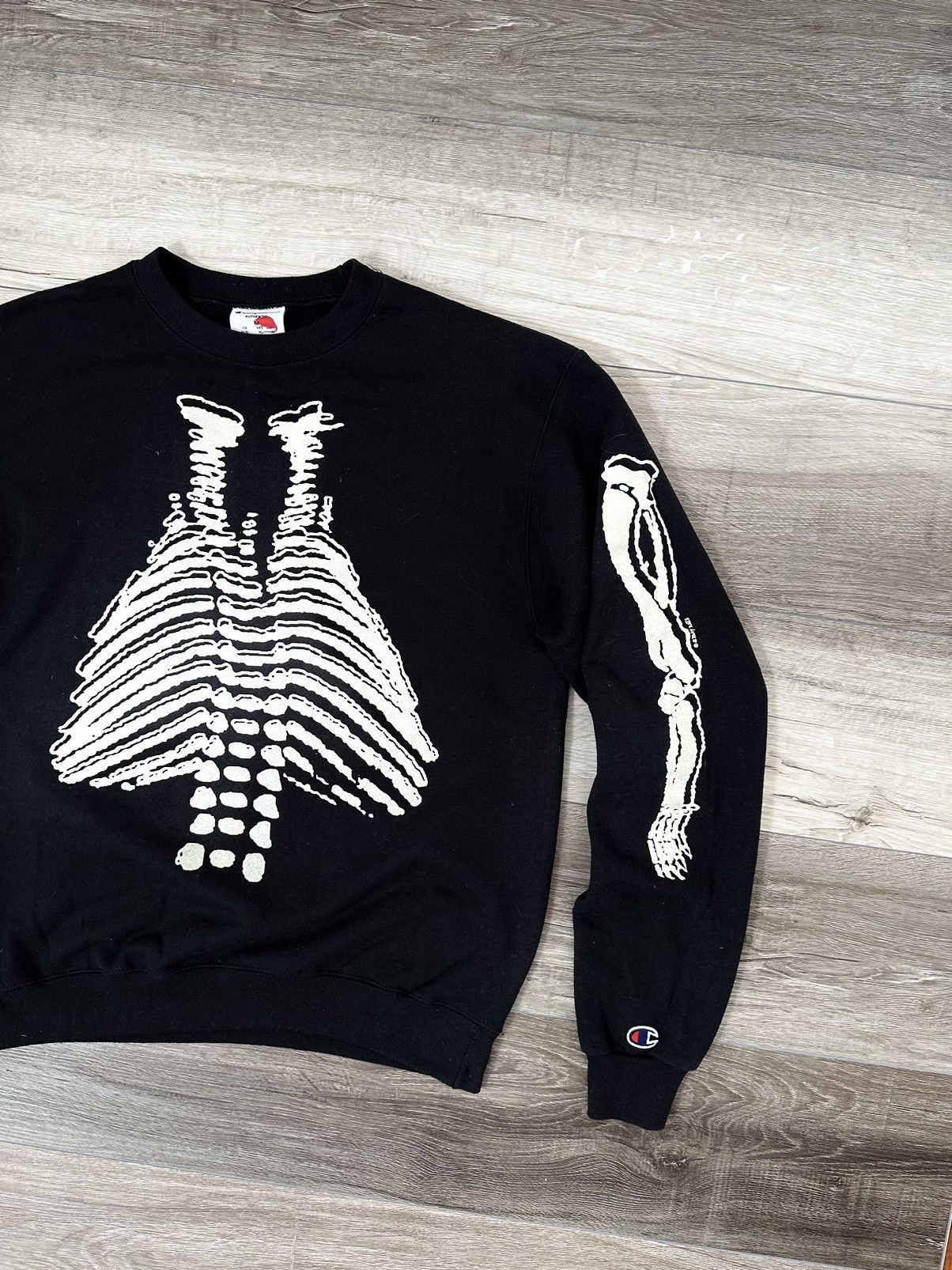 Stray Rats Stray Rats Black Skeleton Bones Crewneck Sweatshirt SR Size US M / EU 48-50 / 2 - 2 Thumbnail