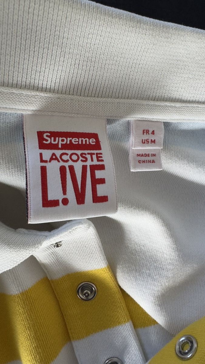Lacoste × Supreme Supreme X Lacoste Striped Polo Size US M / EU 48-50 / 2 - 5 Thumbnail