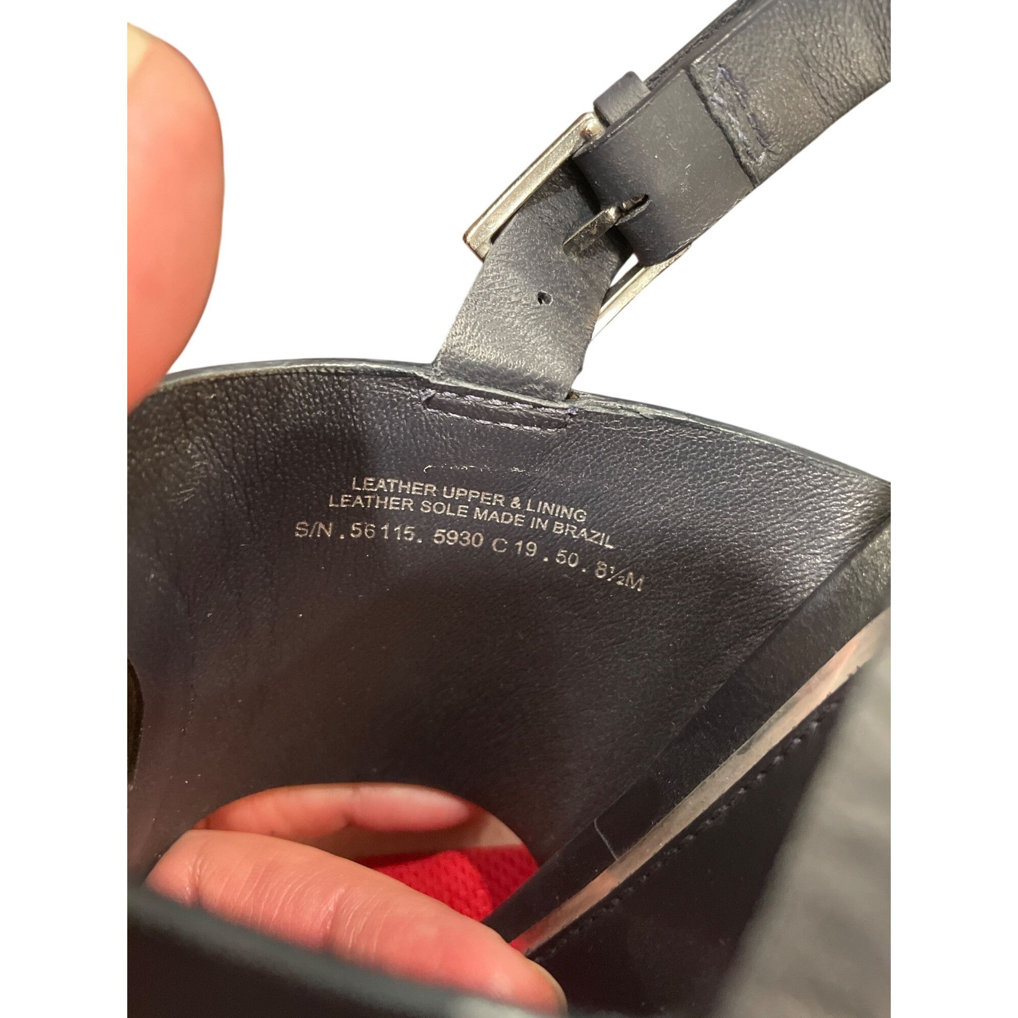 Tory Burch Tory Burch wms black leather 3" open sling back wedge shoes Size US 8.5 / IT 38.5 - 12 Thumbnail