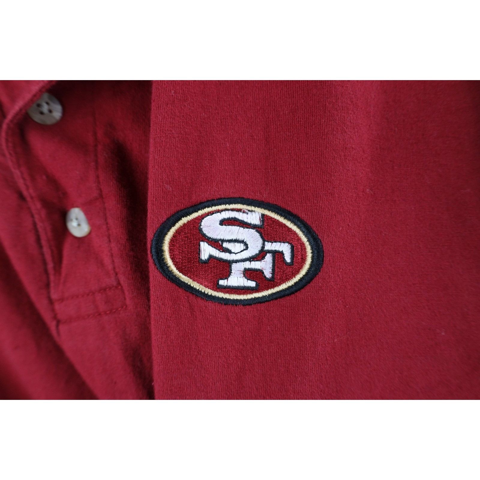 Vintage Vintage 90s Distressed San Francisco 49ers Football Polo Size US XL / EU 56 / 4 - 4 Thumbnail