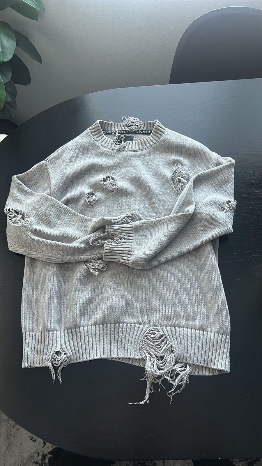 Number N Ine Destroyed Sweater | Grailed