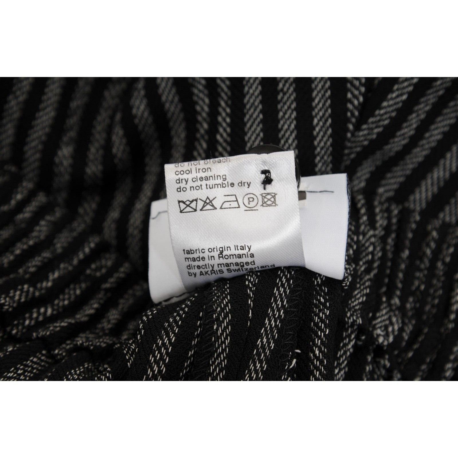 Akris Akris Punto Striped Pants Grey Wool Viscose Size 30" / US 8 / IT 44 - 10 Thumbnail