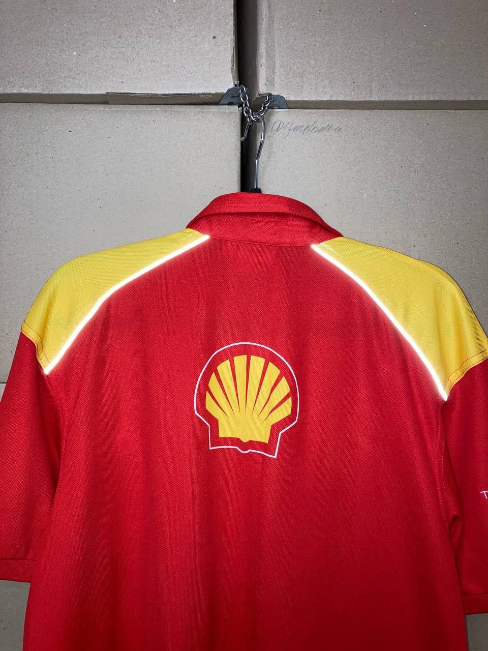 Ferrari SHELL HELIX V-POWER FERRARI POLO SHIRT RASING FORMULA 1 UNO Size US XL / EU 56 / 4 - 3 Thumbnail