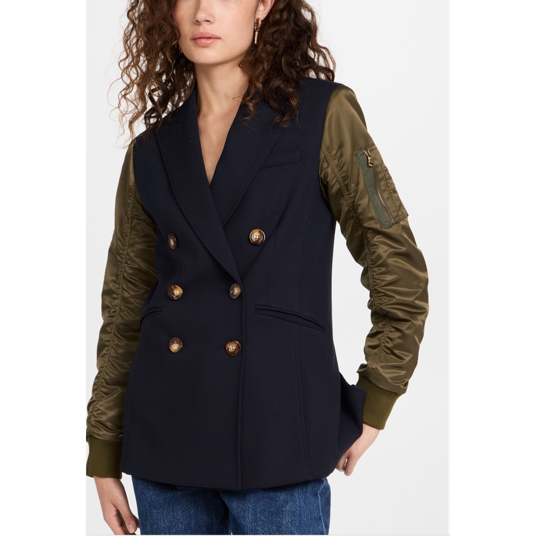 Veronica Beard Veronica Beard Clausen Dickey (Dickey Included) Double Brea Size XS / US 0-2 / IT 36-38 - 3 Thumbnail
