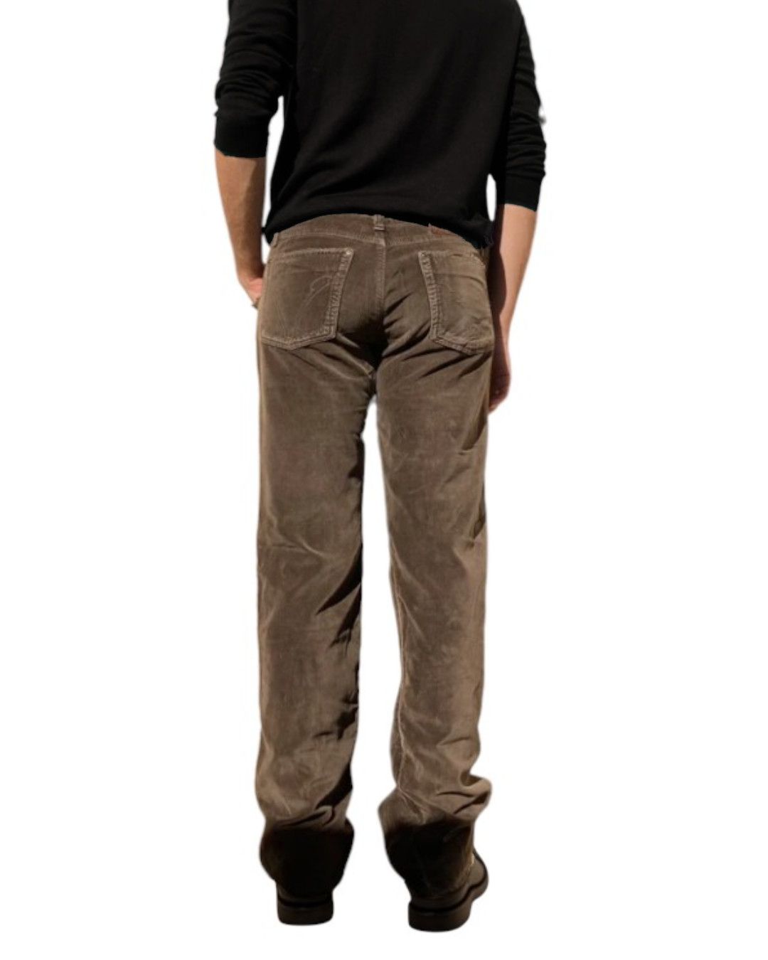 Dolce & Gabbana D&G Brown Distressed Western Corduroy Pants (F/W 2003) Size US 32 / EU 48 - 4 Thumbnail